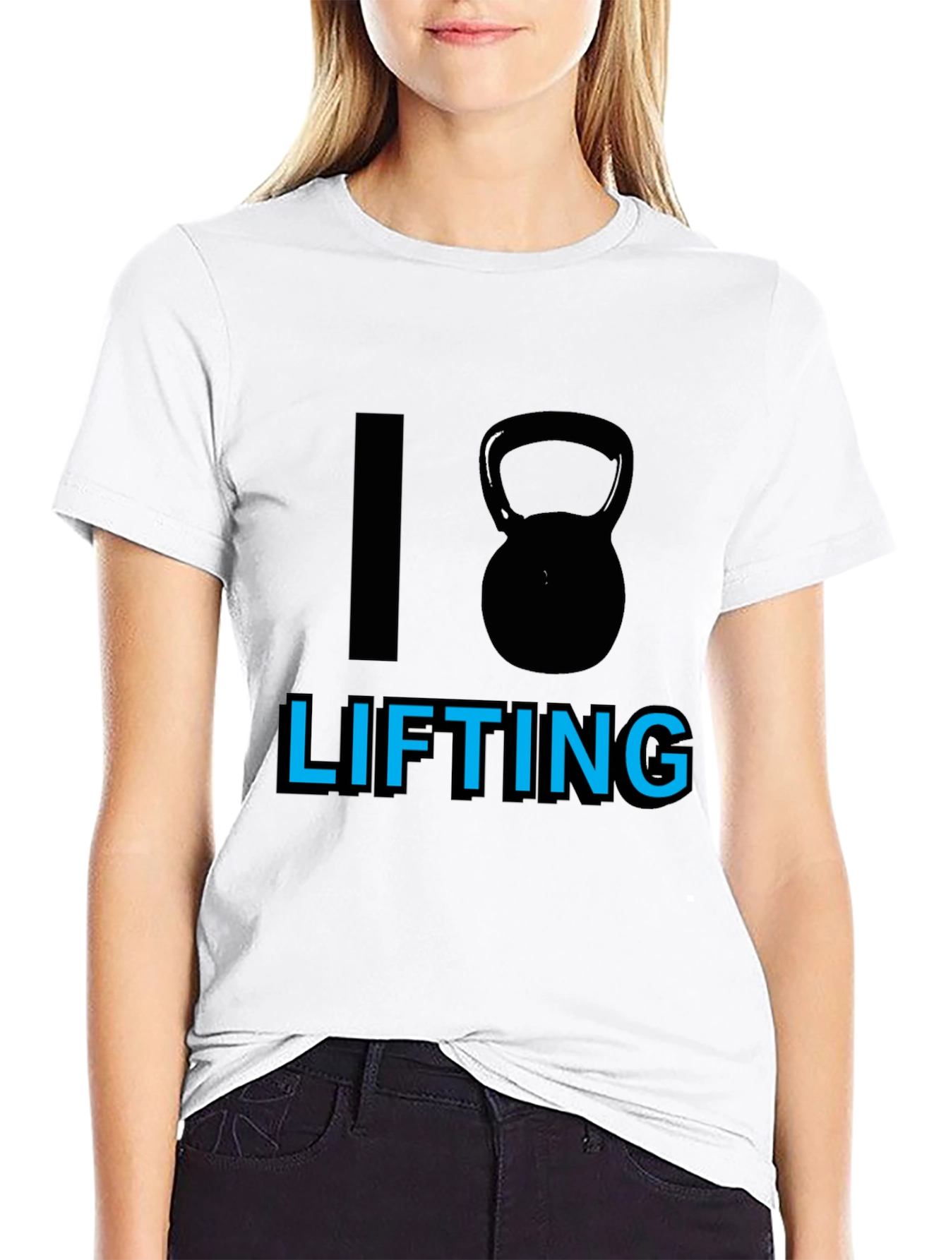 I Kettlebell Lifting Black T-Shirt