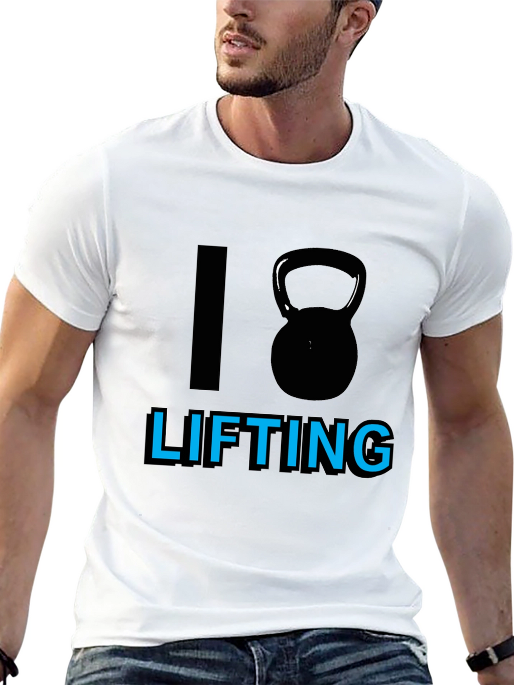 I Kettlebell Lifting Black T-Shirt