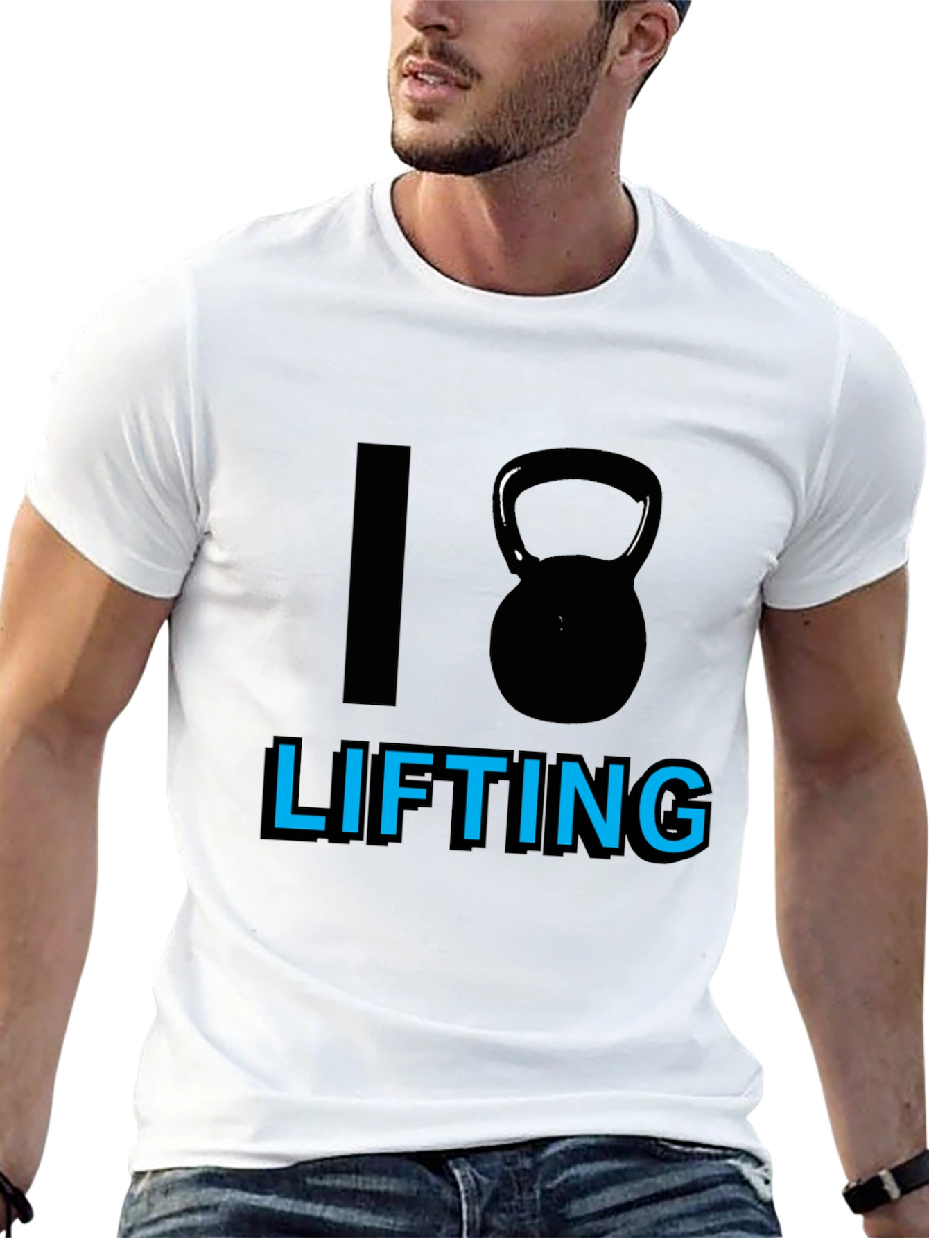 I Kettlebell Lifting Black T-Shirt