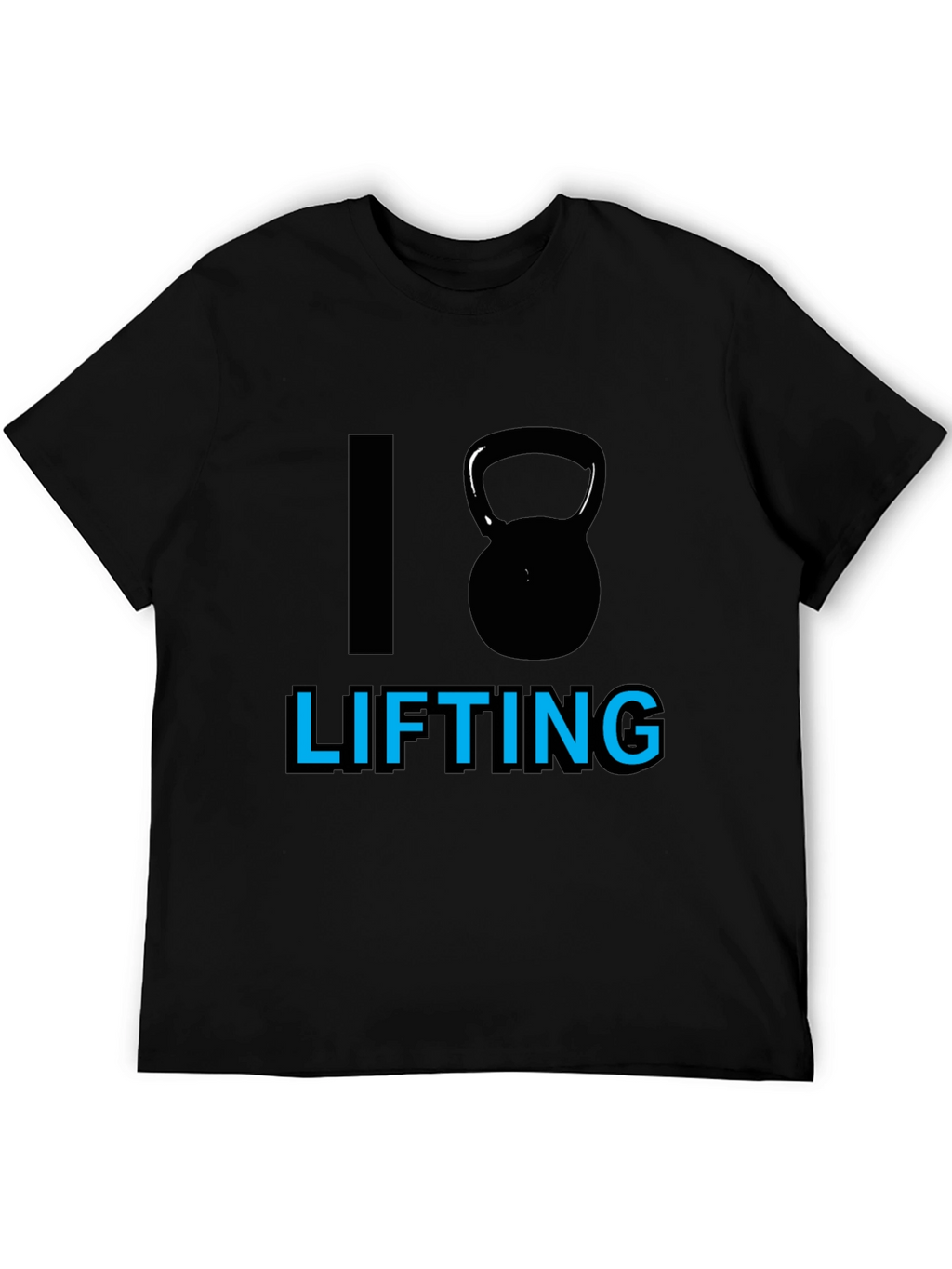 I Kettlebell Lifting Black T-Shirt
