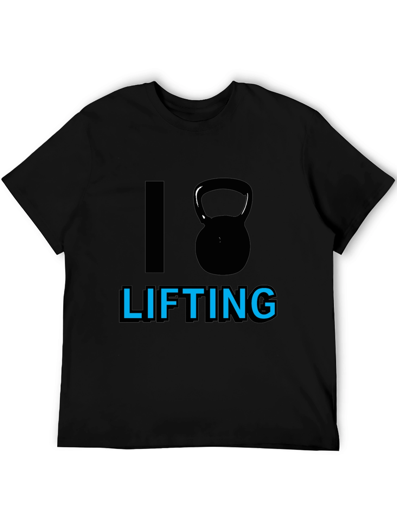 I Kettlebell Lifting Black T-Shirt