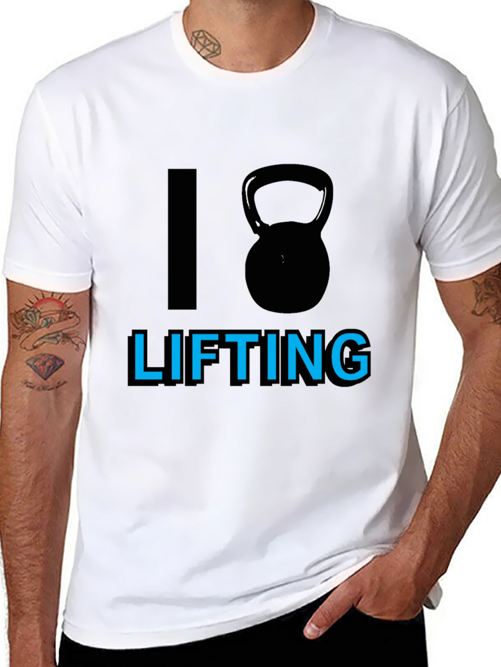 I Kettlebell Lifting Black T-Shirt