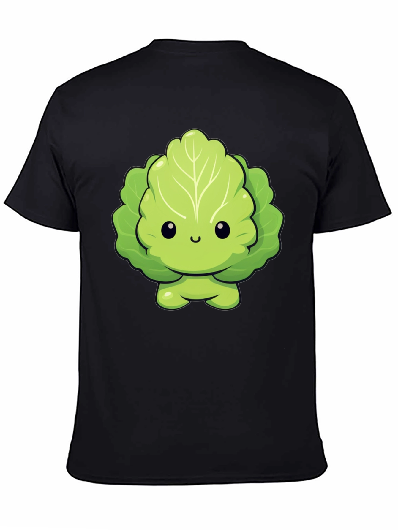 Cute Lettuce Cartoon Graphic T-Shirt