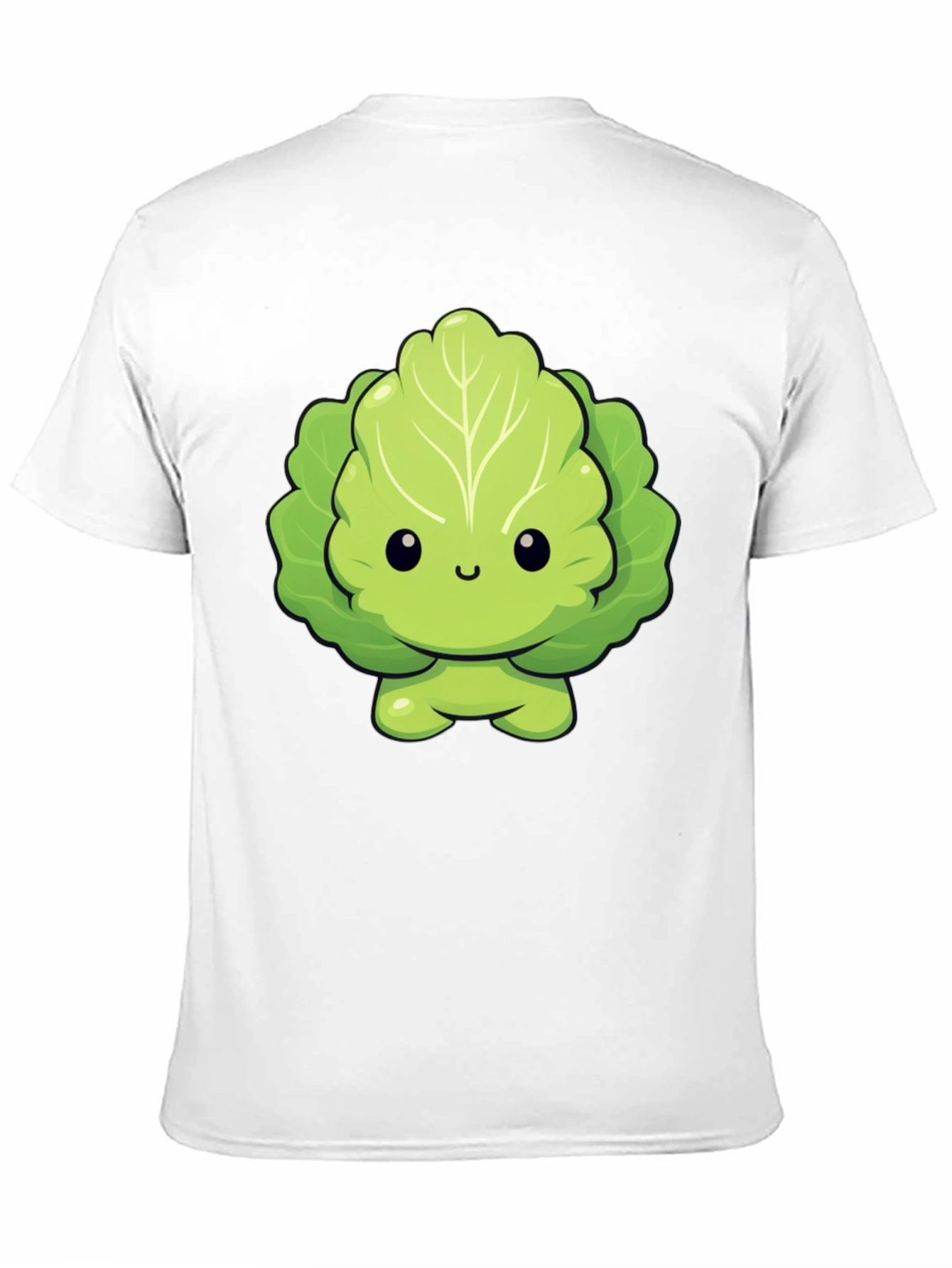 Cute Lettuce Cartoon Graphic T-Shirt