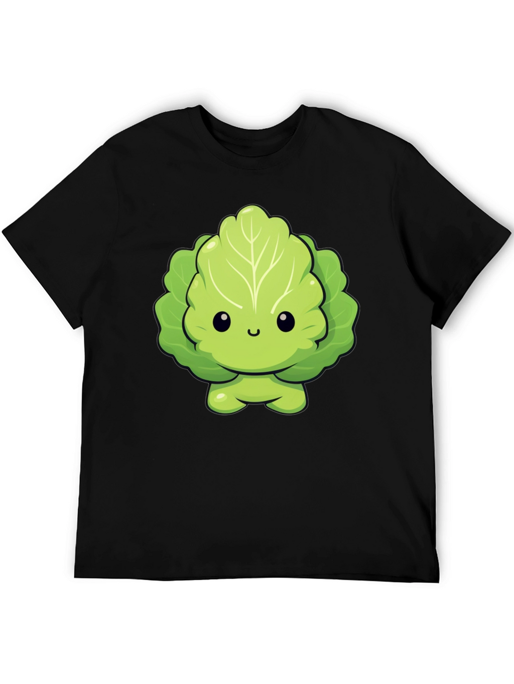 Cute Lettuce Cartoon Graphic T-Shirt