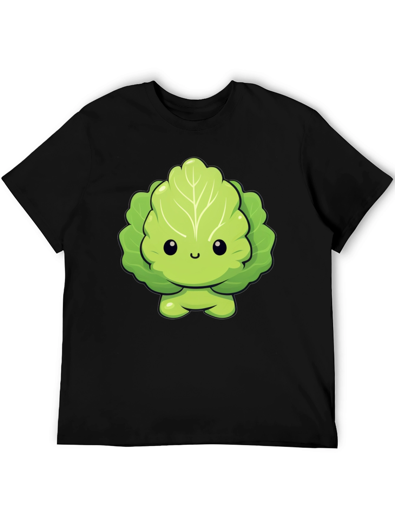 Cute Lettuce Cartoon Graphic T-Shirt