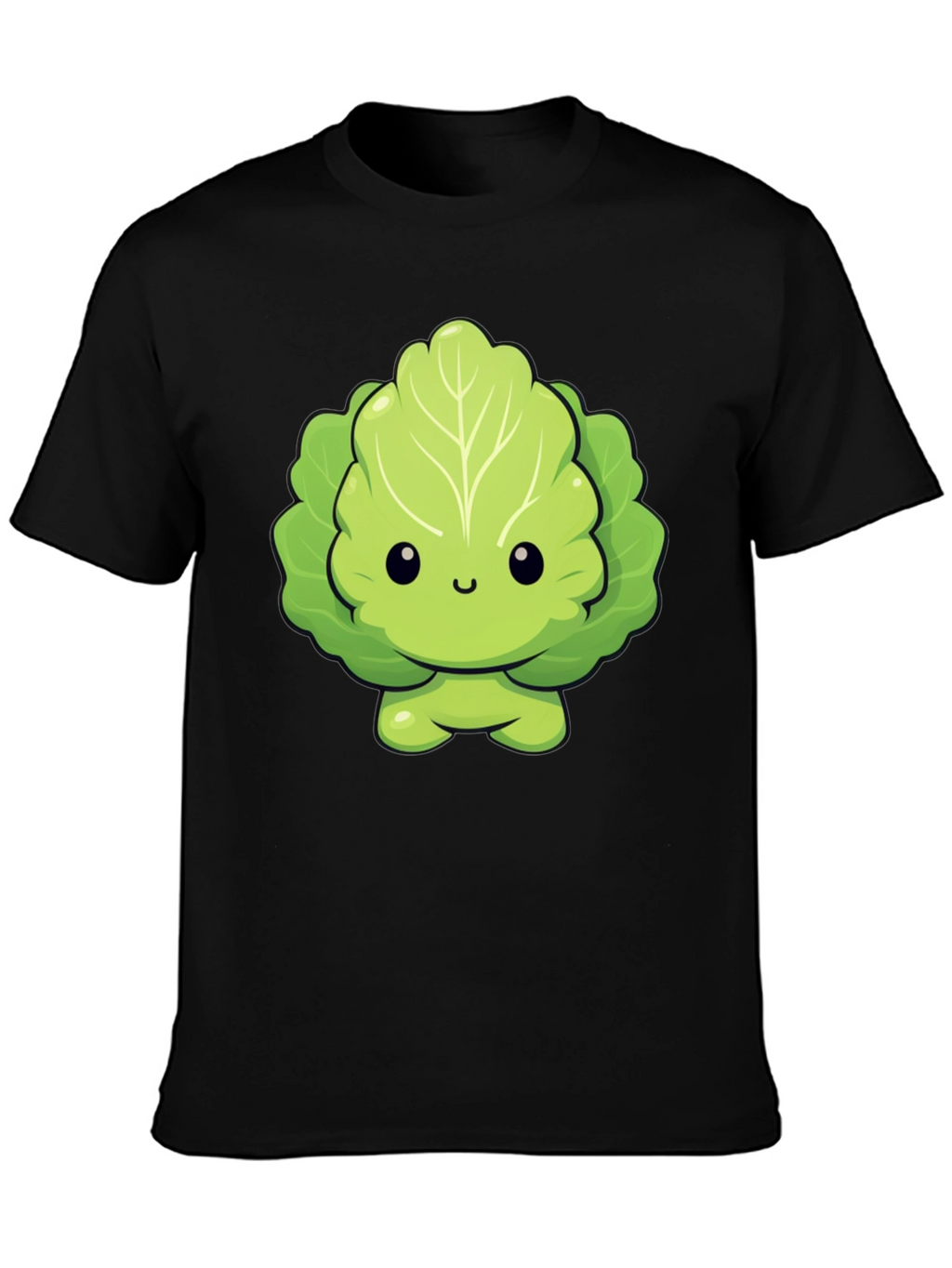 Cute Lettuce Cartoon Graphic T-Shirt