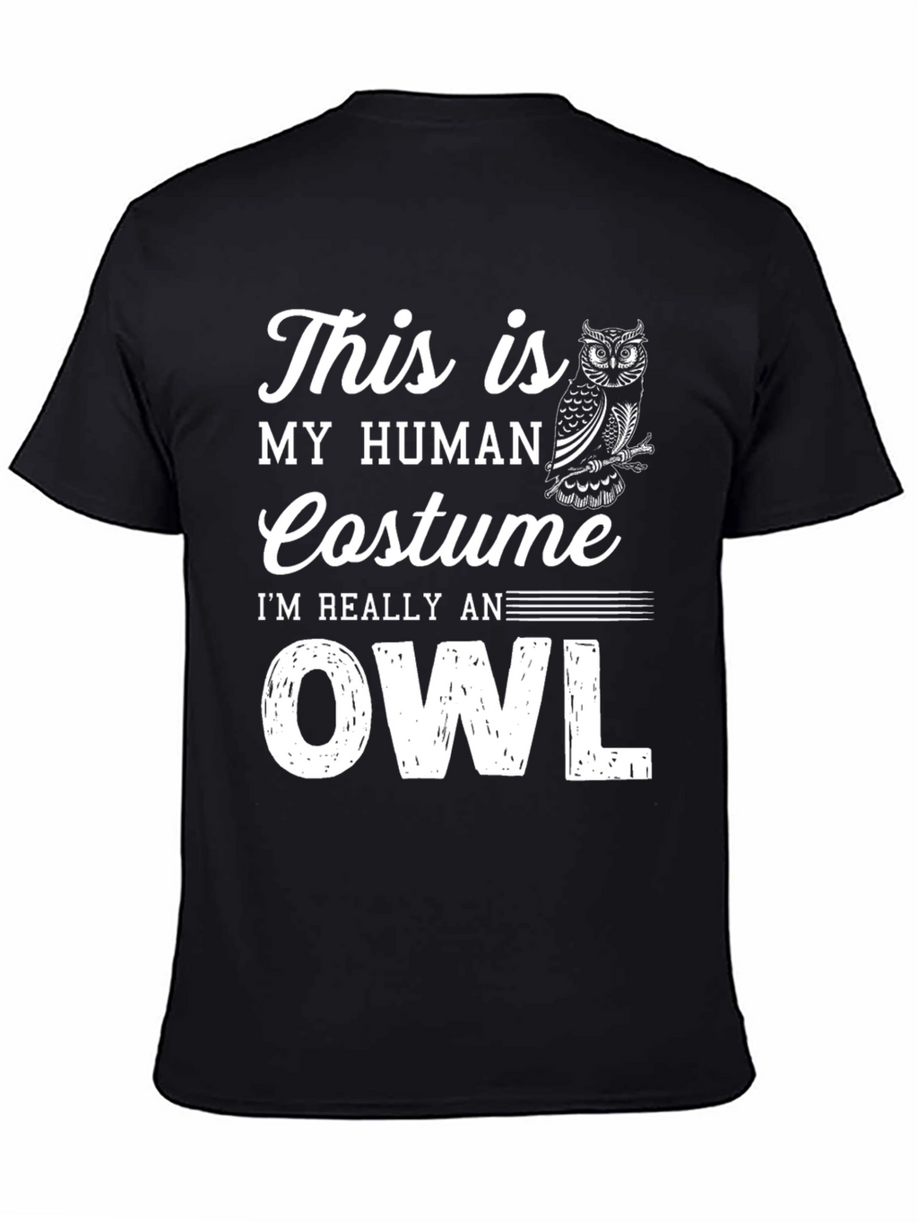 Human Costume Owl T-Shirt