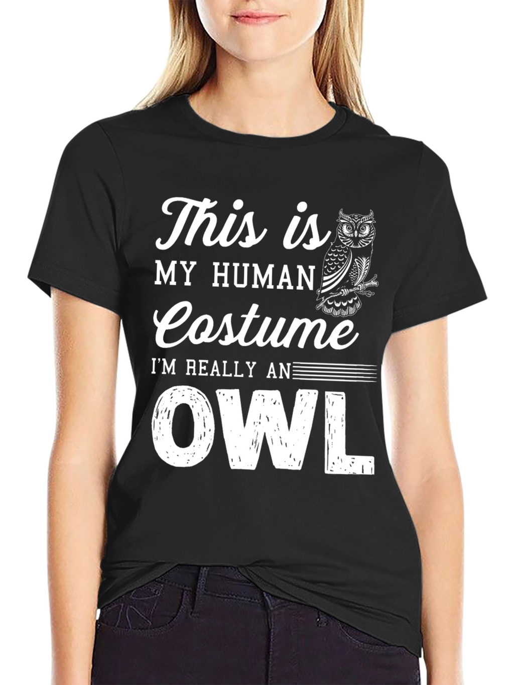 Human Costume Owl T-Shirt