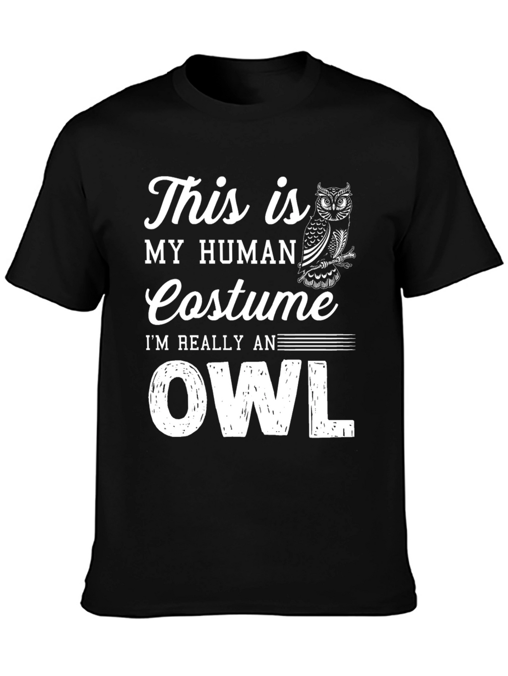 Human Costume Owl T-Shirt