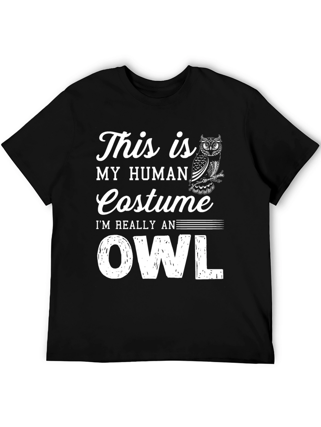 Human Costume Owl T-Shirt