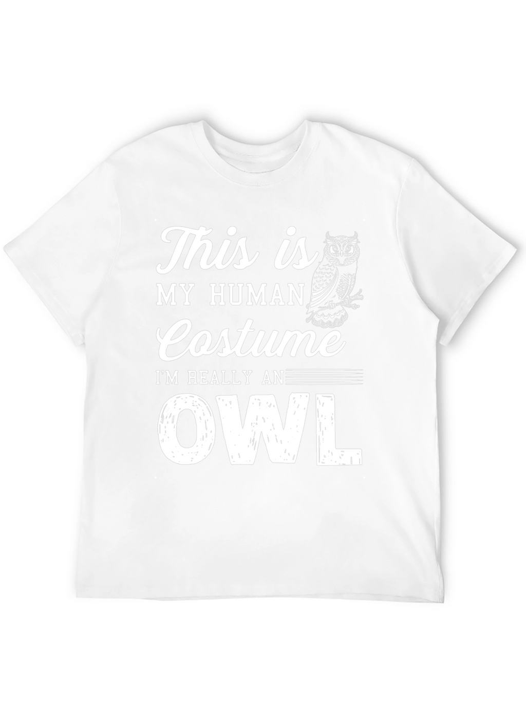 Human Costume Owl T-Shirt