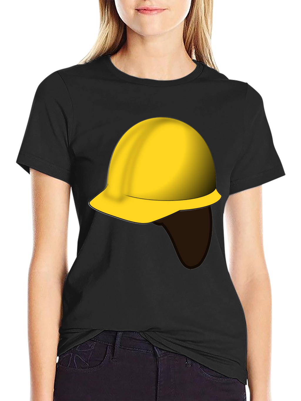 Construction Worker Hard Hat Graphic Tee