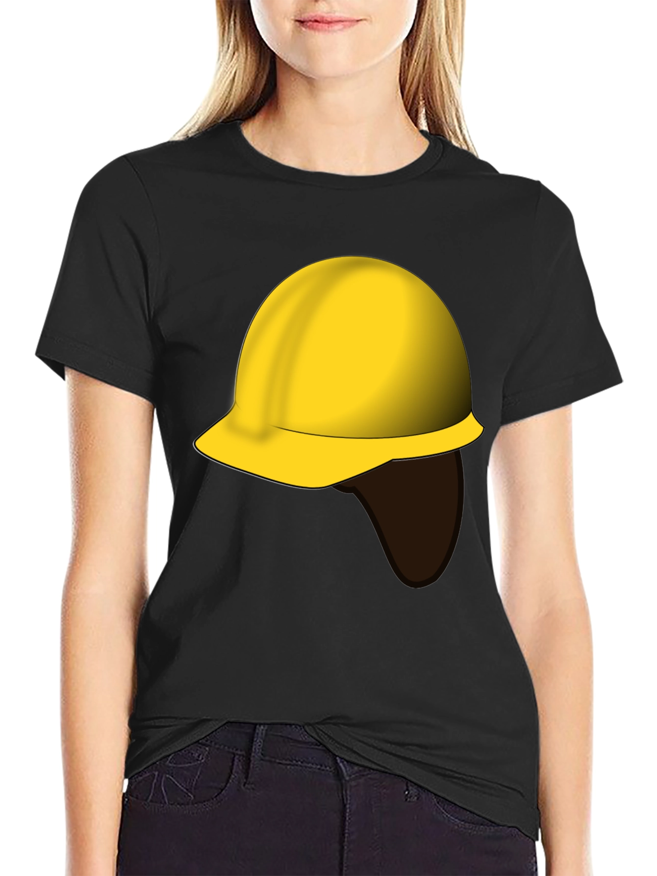 Construction Worker Hard Hat Graphic Tee