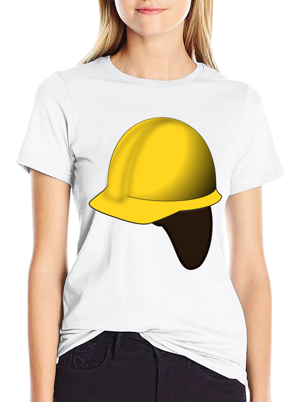Construction Worker Hard Hat Graphic Tee