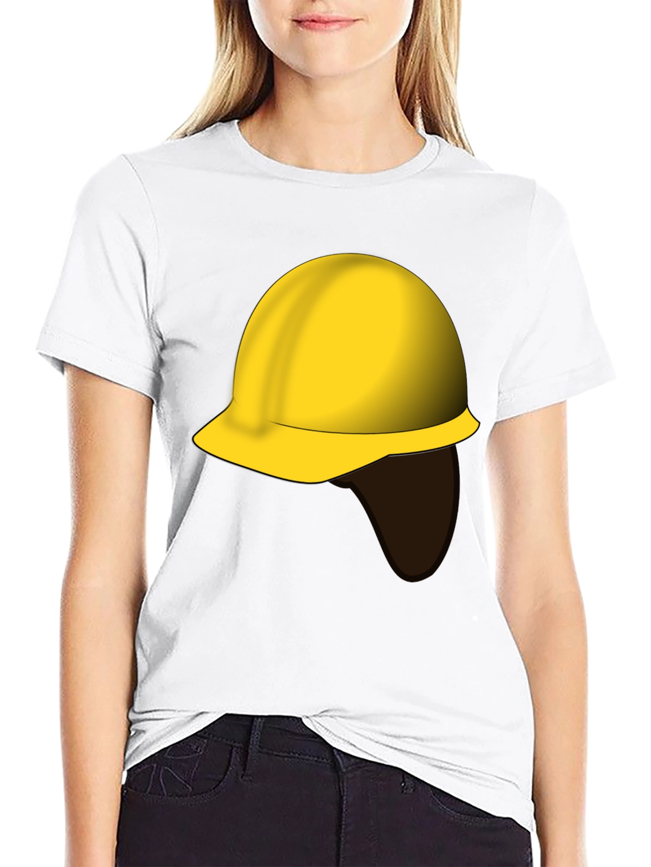 Construction Worker Hard Hat Graphic Tee