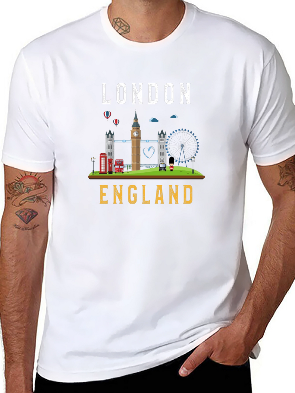 London England Souvenir Graphic T-Shirt