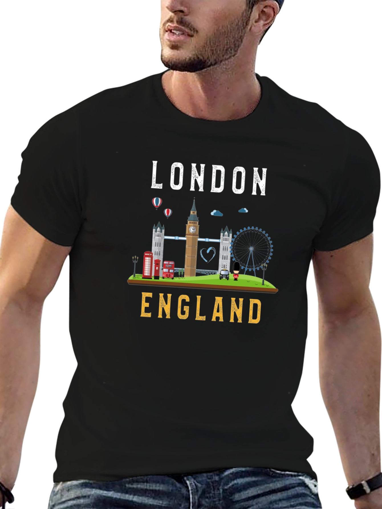 London England Souvenir Graphic T-Shirt