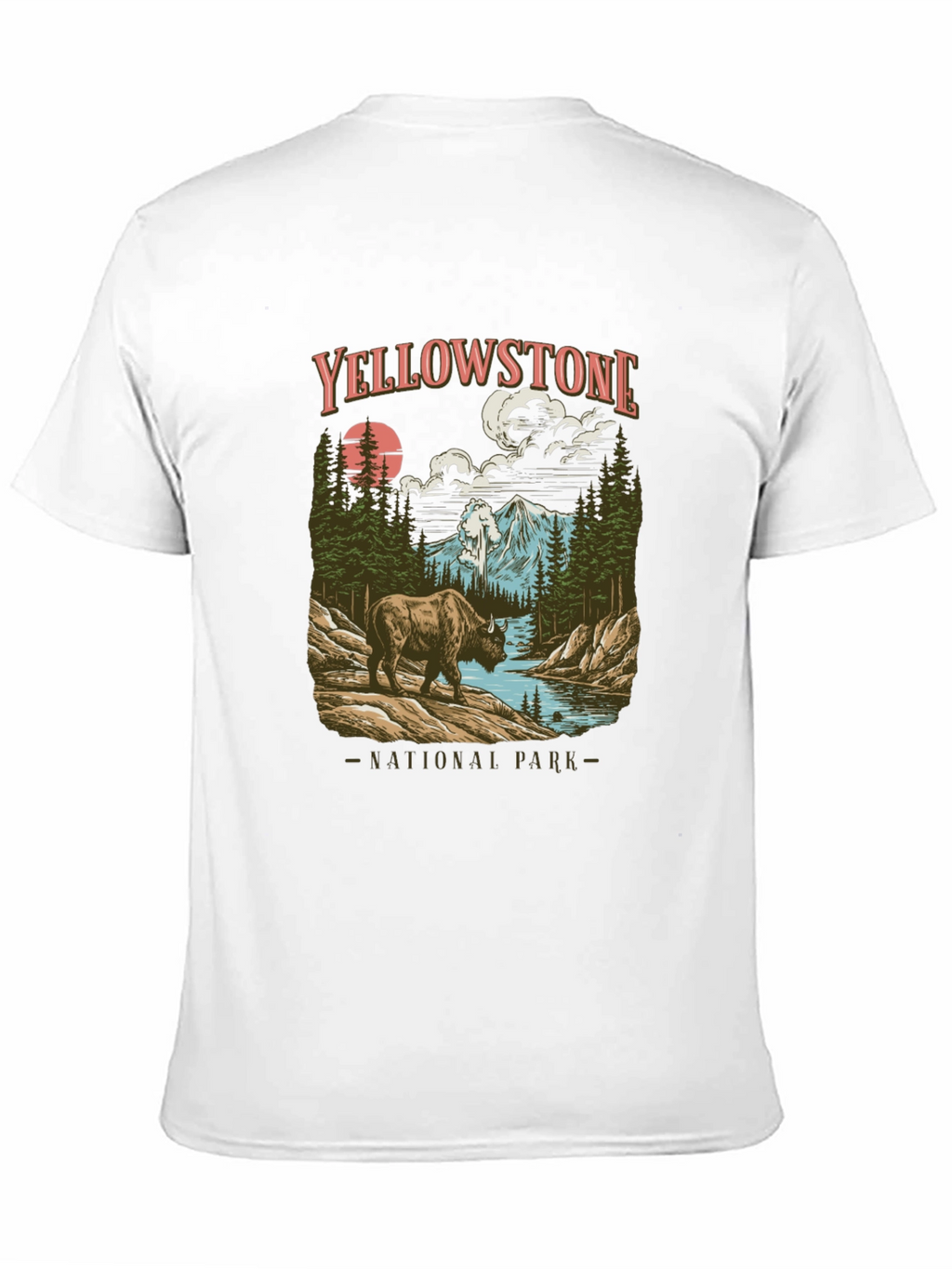 Yellowstone National Park Bison Graphic Tee