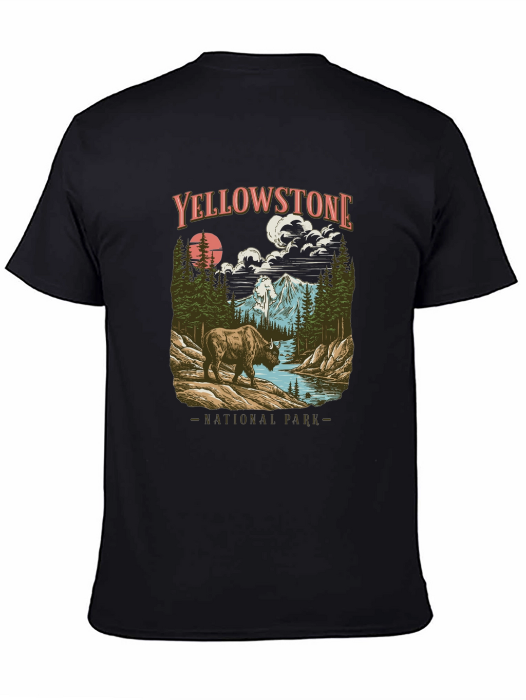 Yellowstone National Park Bison Graphic Tee