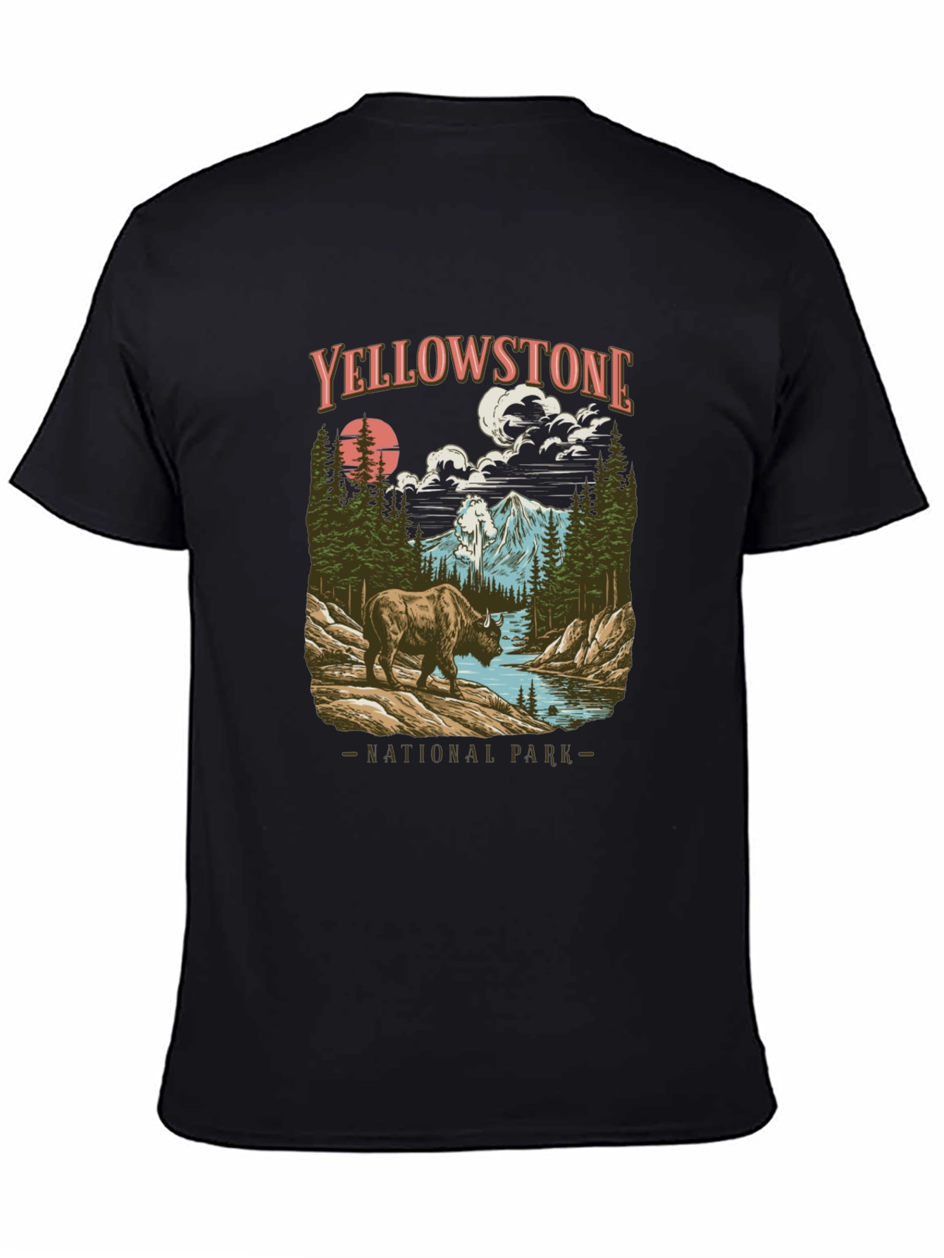 Yellowstone National Park Bison Graphic Tee
