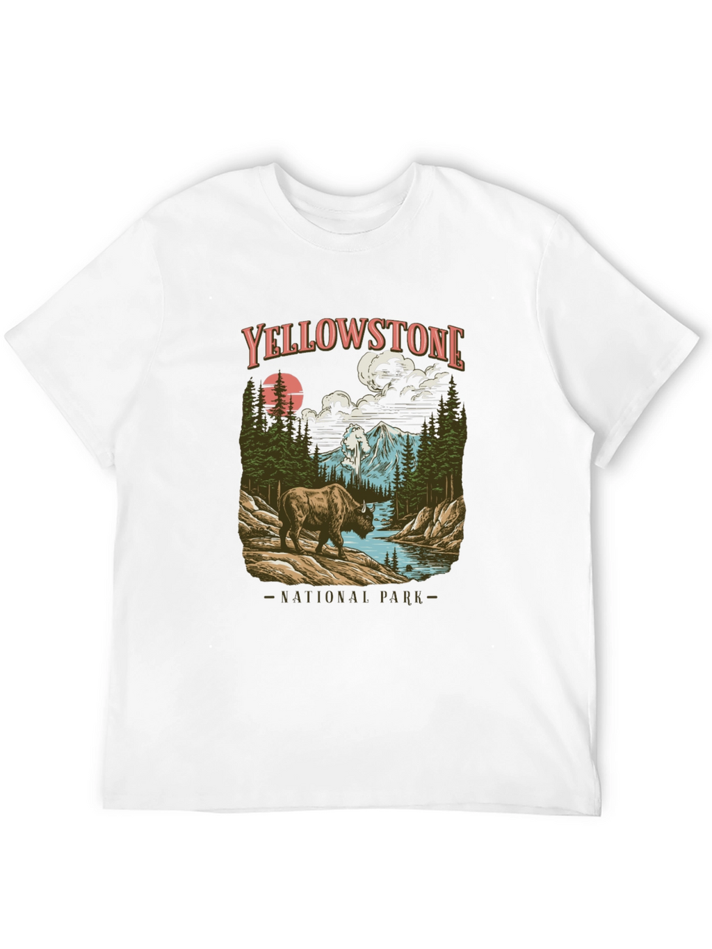 Yellowstone National Park Bison Graphic Tee