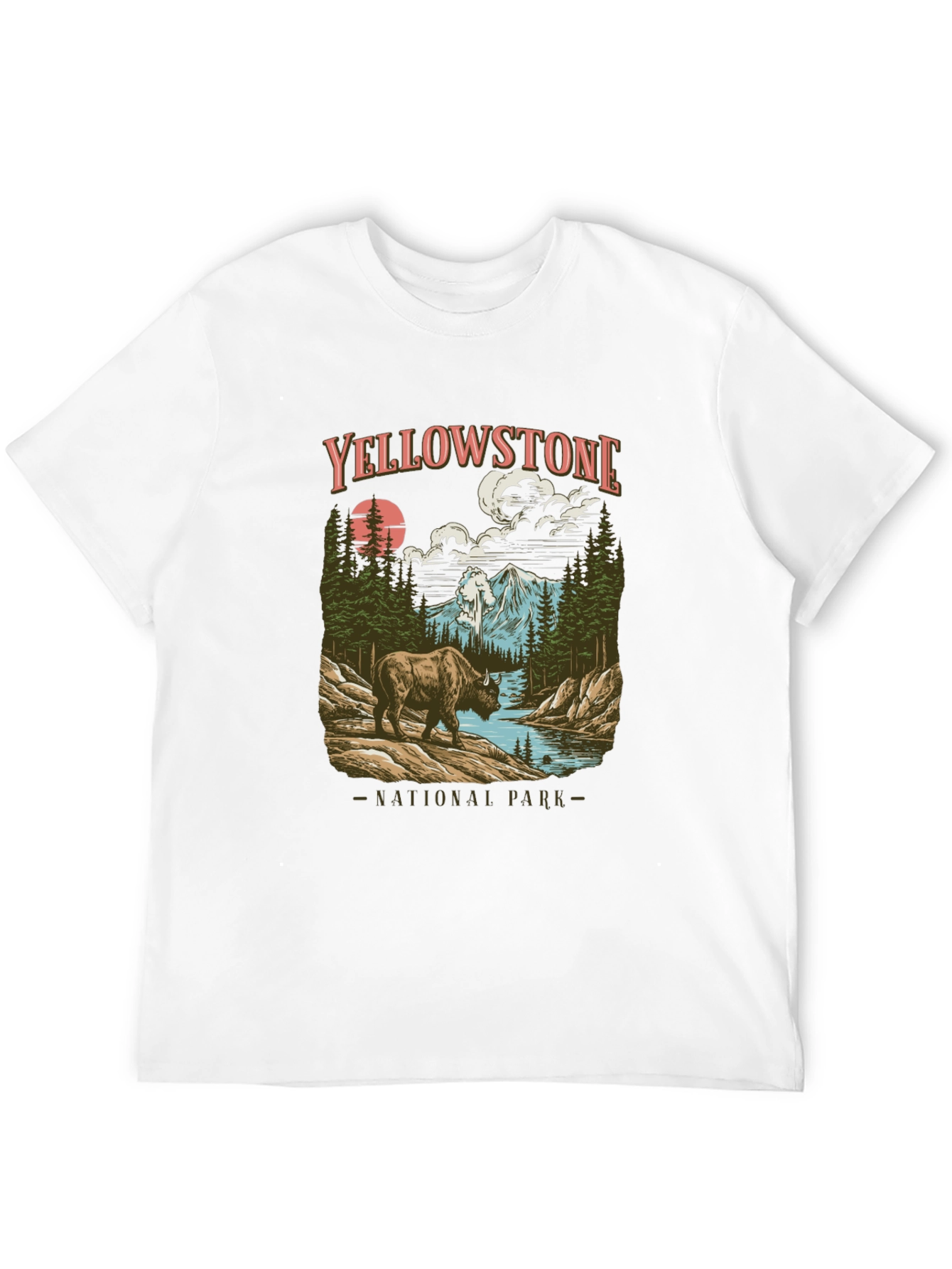 Yellowstone National Park Bison Graphic Tee
