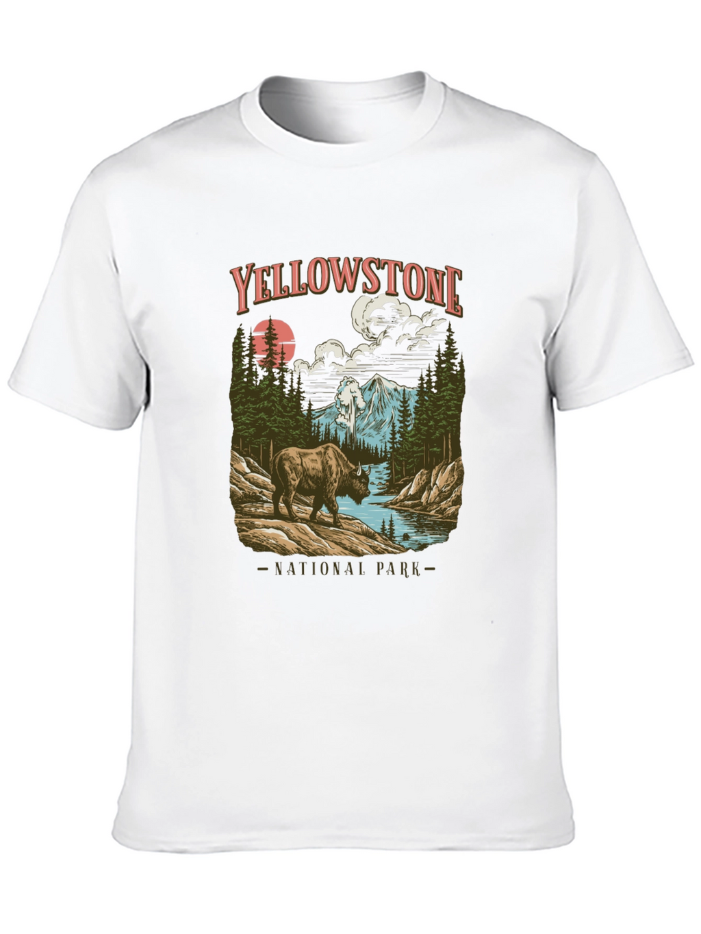Yellowstone National Park Bison Graphic Tee