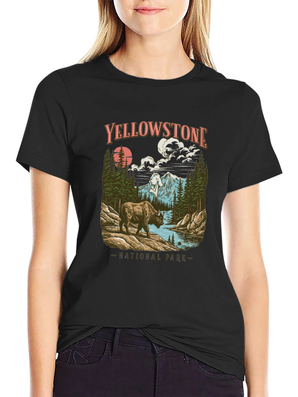 Yellowstone National Park Bison Graphic Tee
