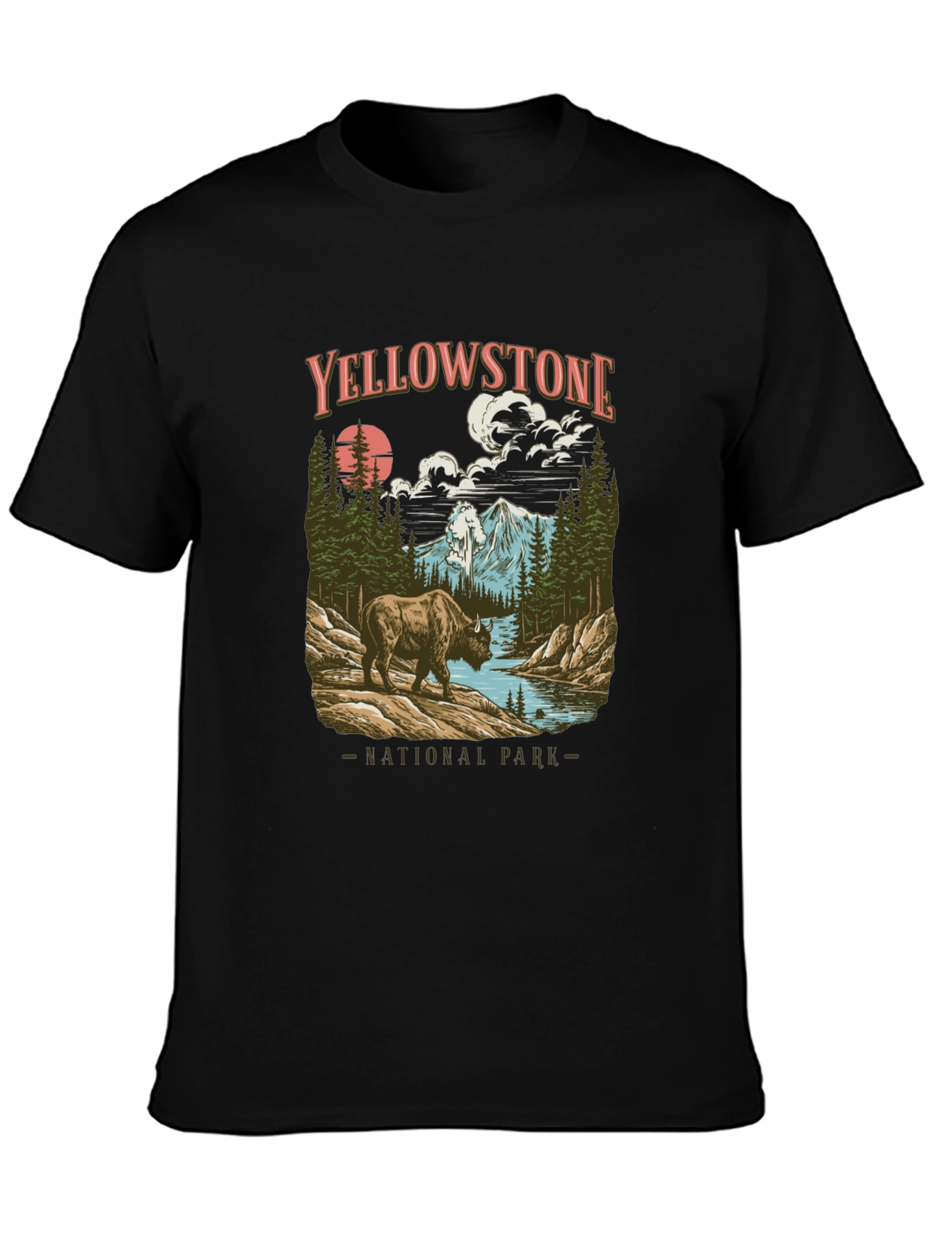 Yellowstone National Park Bison Graphic Tee