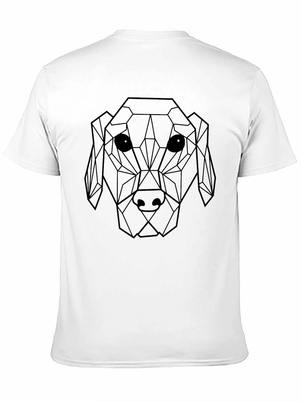 Geometric Dog Graphic T-Shirt - Modern & Stylish!