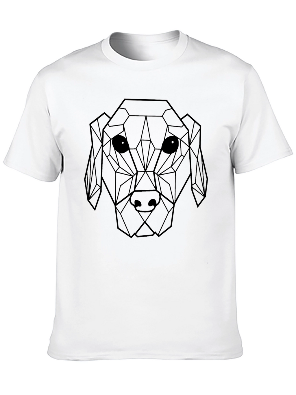Geometric Dog Graphic T-Shirt - Modern & Stylish!