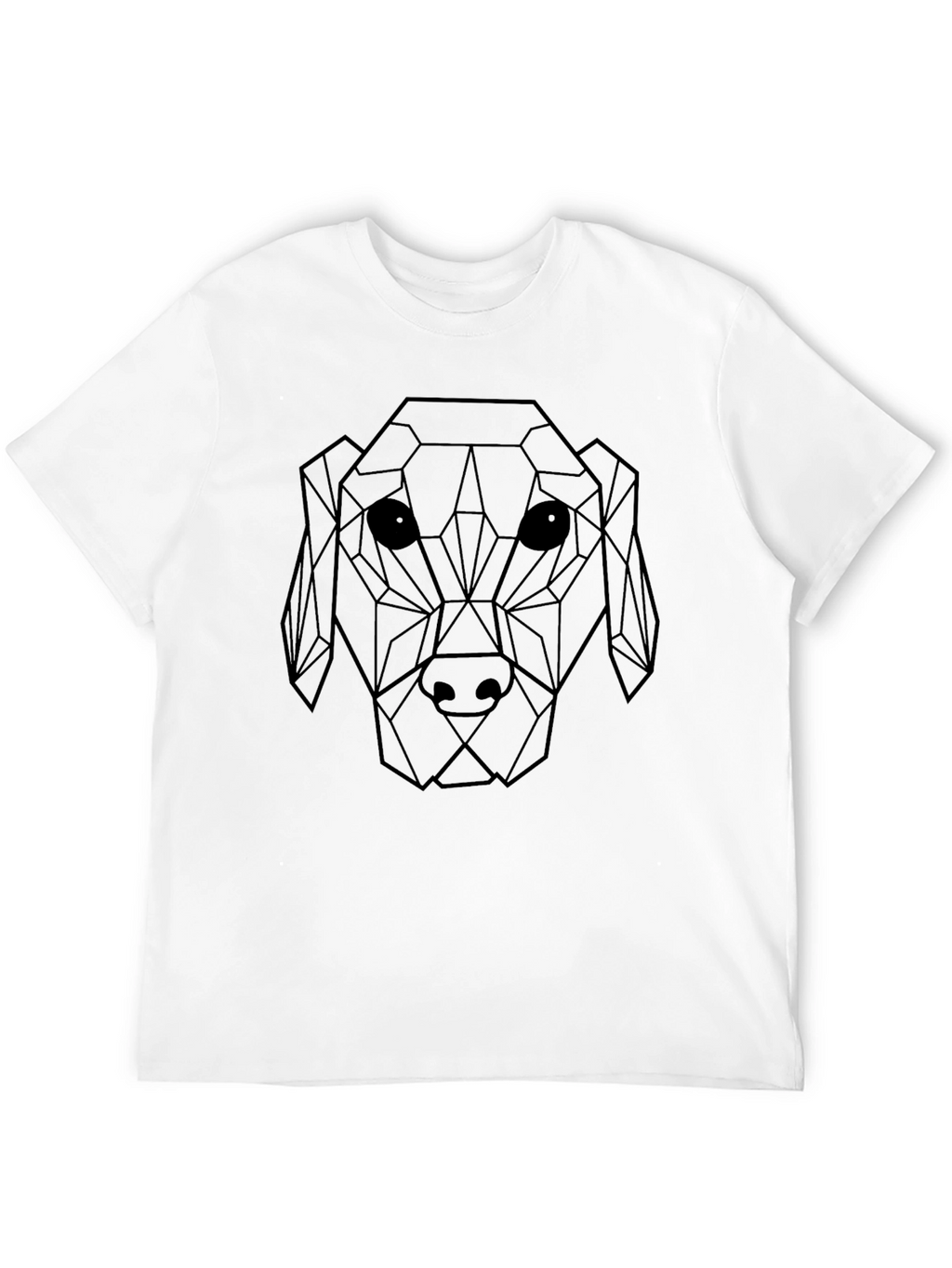 Geometric Dog Graphic T-Shirt - Modern & Stylish!