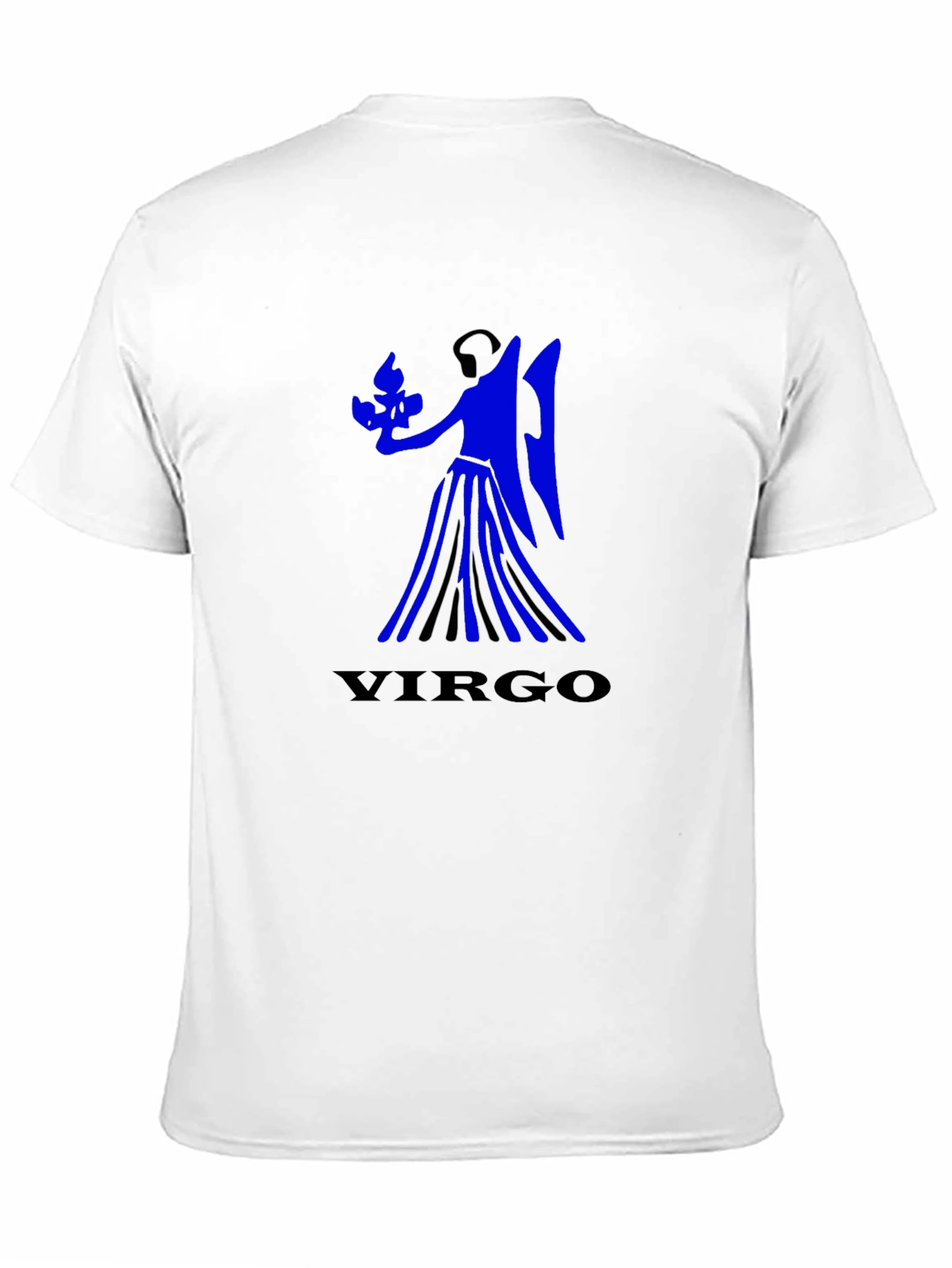 Virgo Zodiac Sign Black T-Shirt