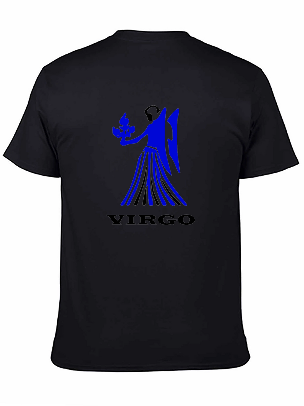 Virgo Zodiac Sign Black T-Shirt