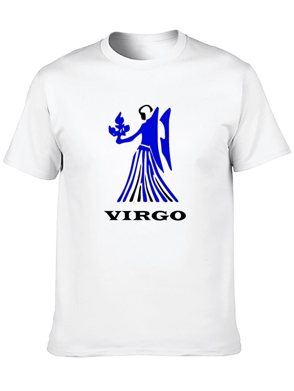 Virgo Zodiac Sign Black T-Shirt