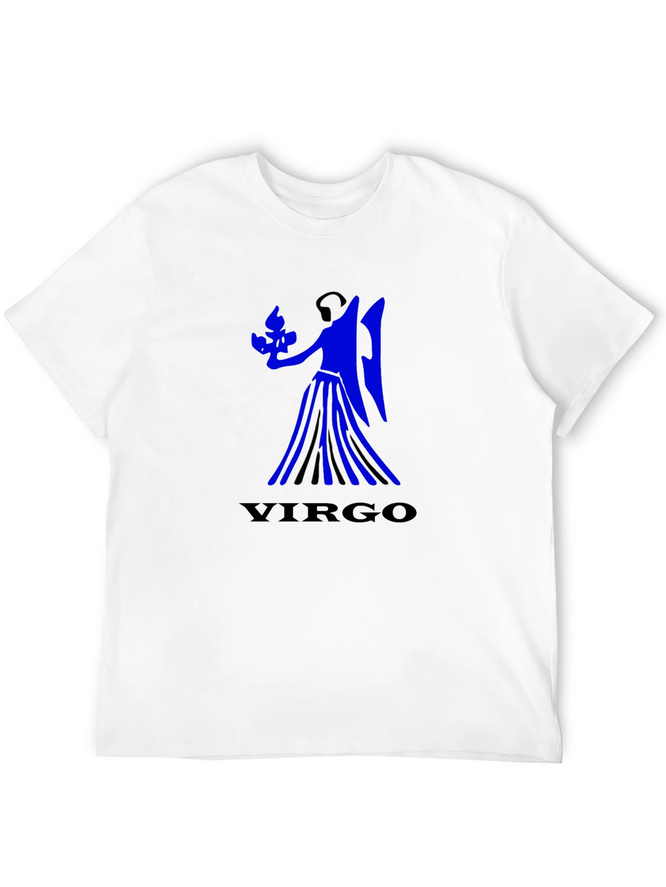 Virgo Zodiac Sign Black T-Shirt