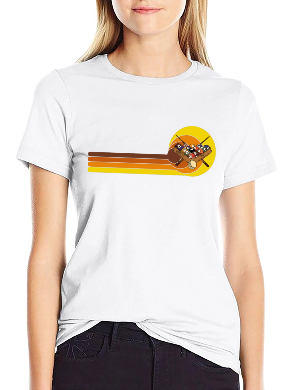 Retro Billiards Graphic T-Shirt