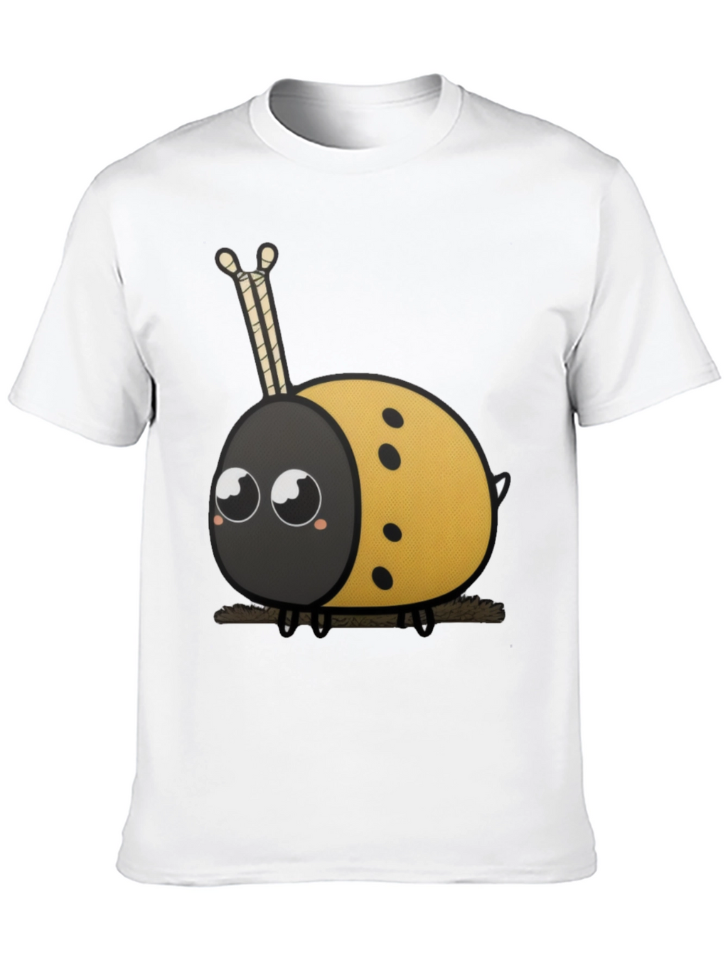 Cute Ladybug Cartoon Graphic T-Shirt