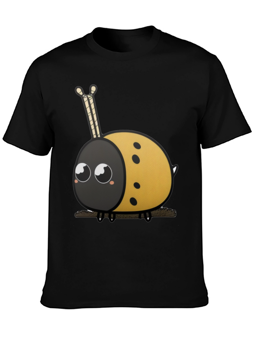 Cute Ladybug Cartoon Graphic T-Shirt