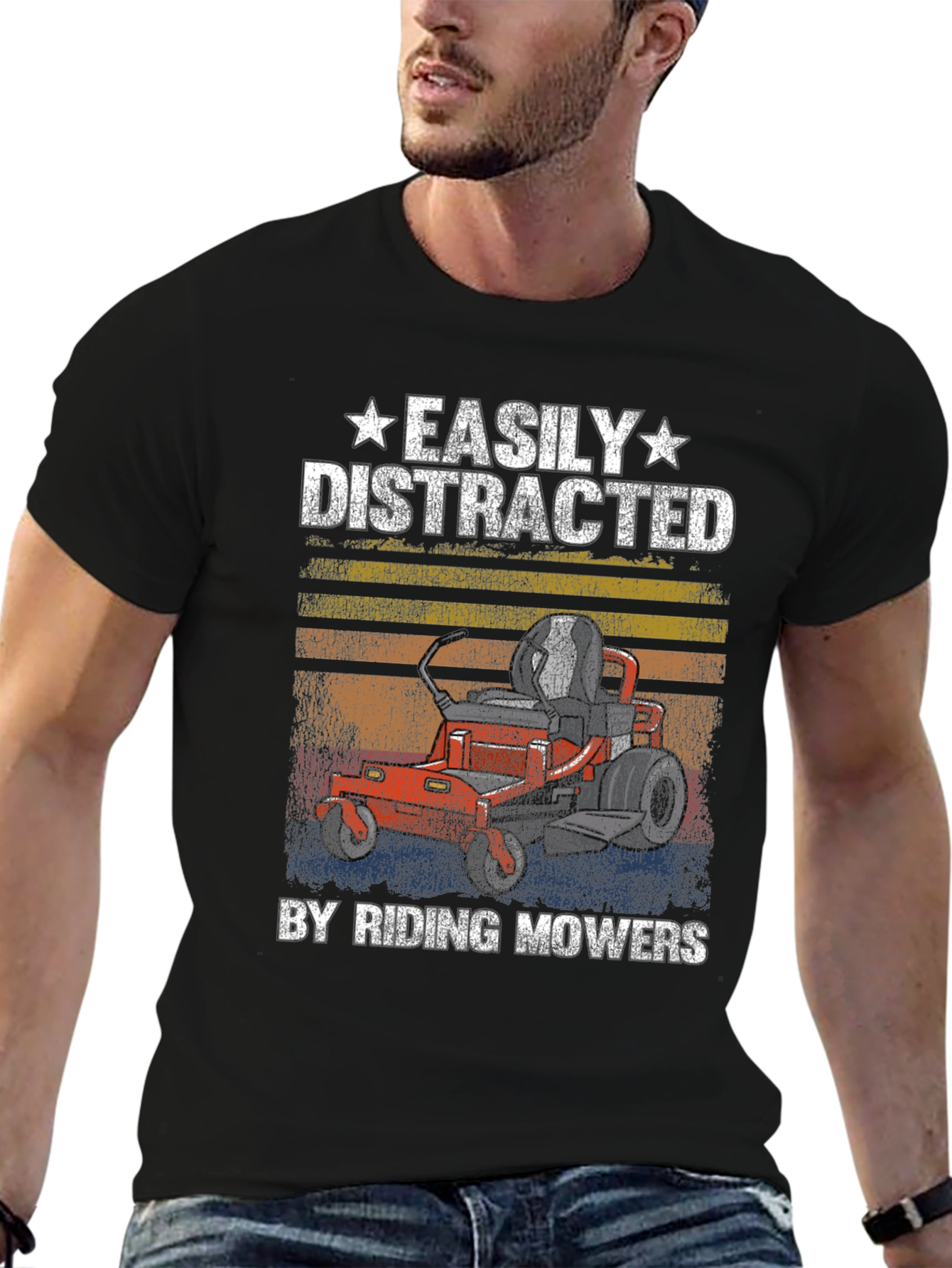 Easily Distracted Riding Mowers T-Shirt