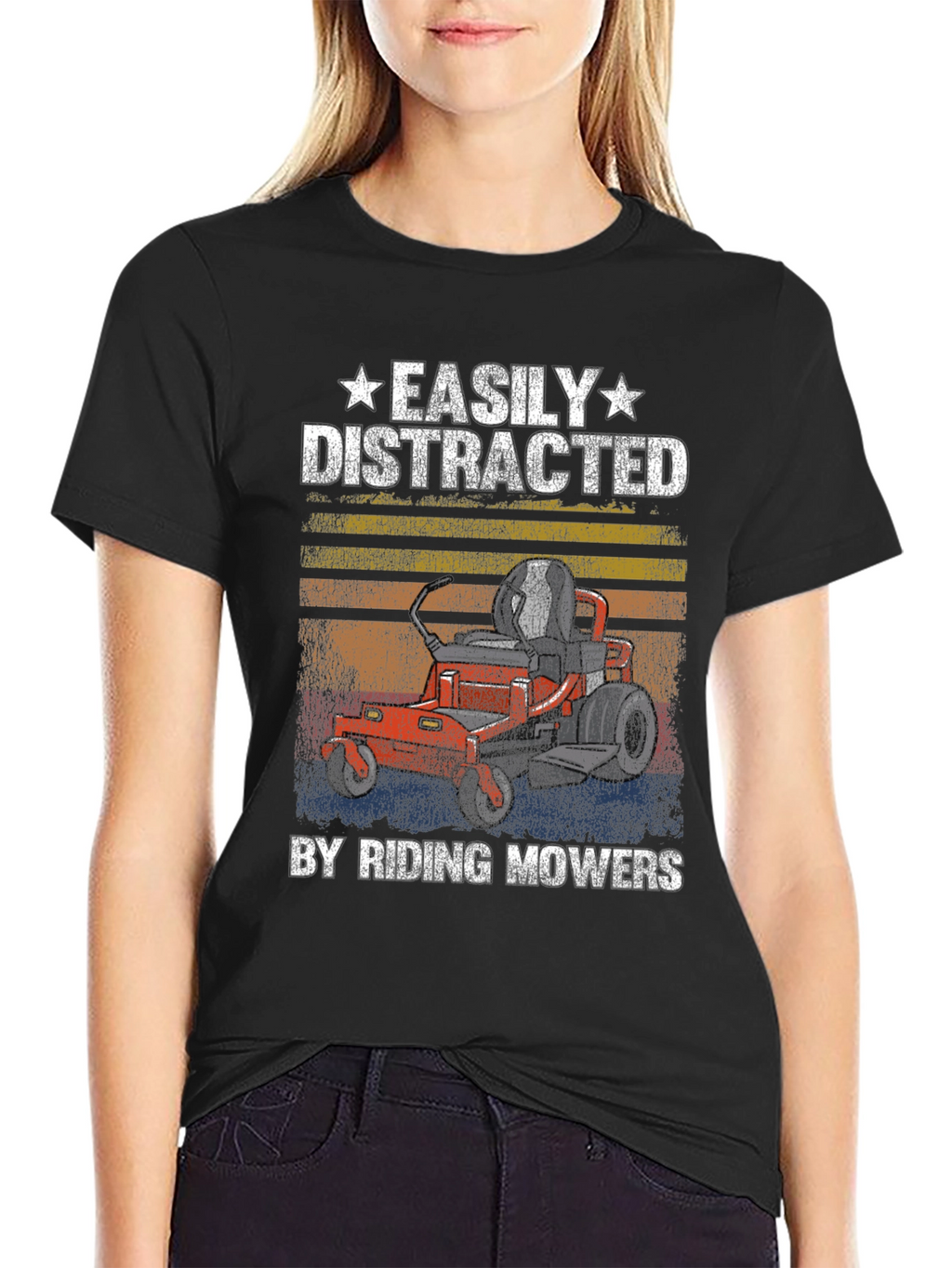 Easily Distracted Riding Mowers T-Shirt