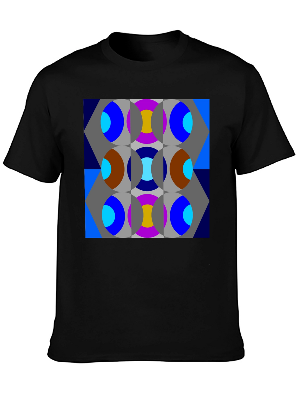 Abstract Geometric Patterned T-Shirt