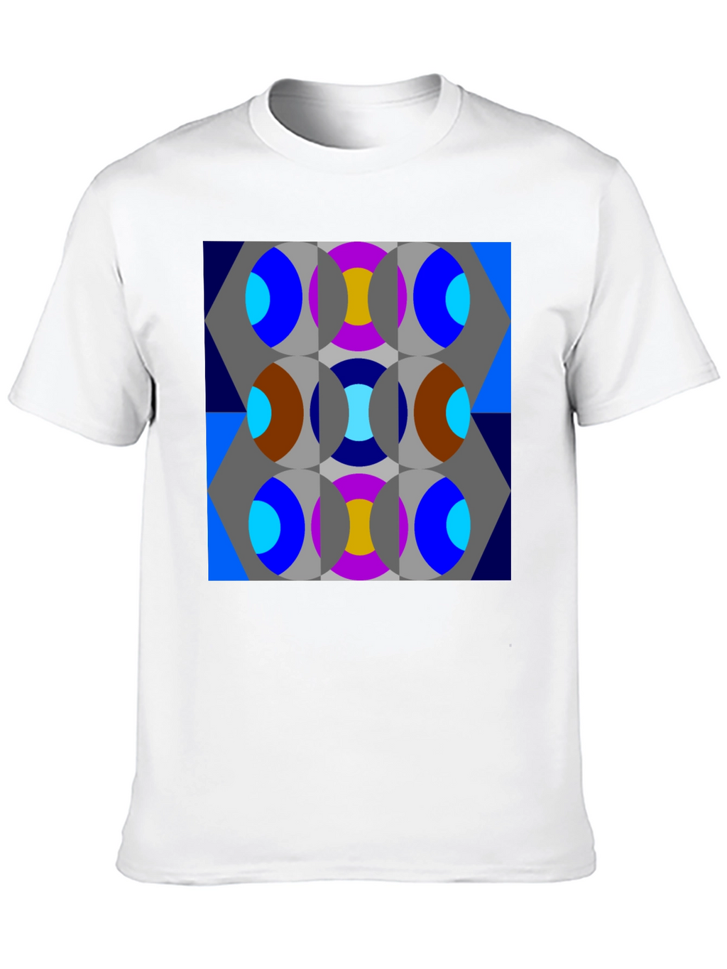 Abstract Geometric Patterned T-Shirt