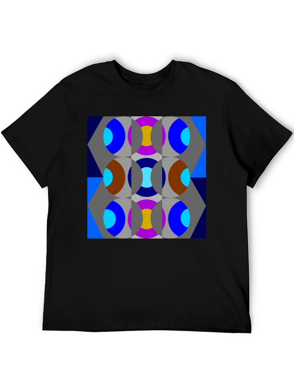 Abstract Geometric Patterned T-Shirt