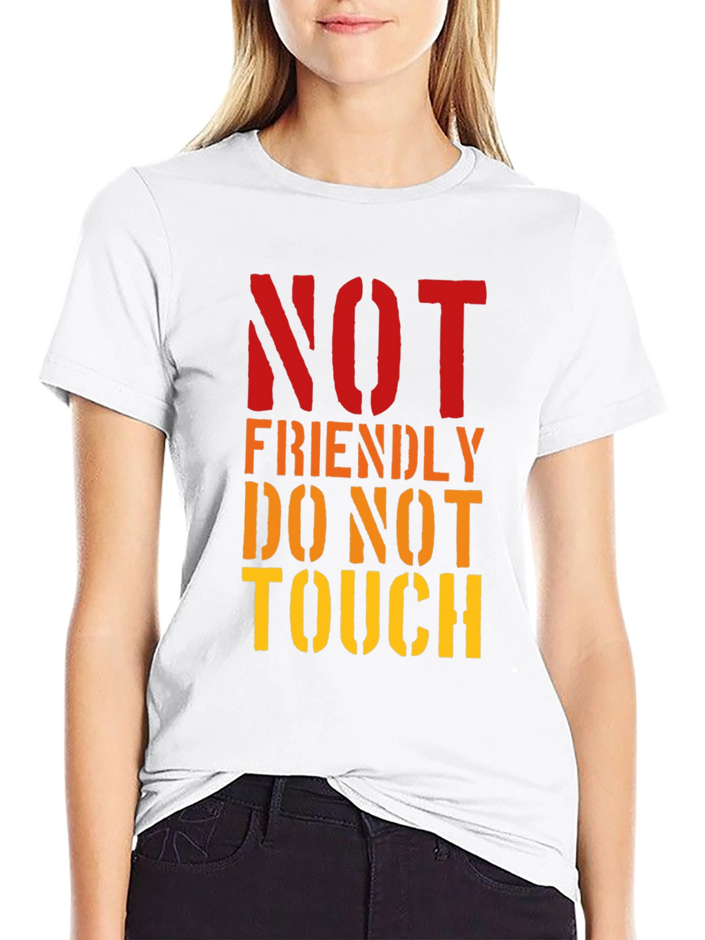Not Friendly Do Not Touch Graphic Tee