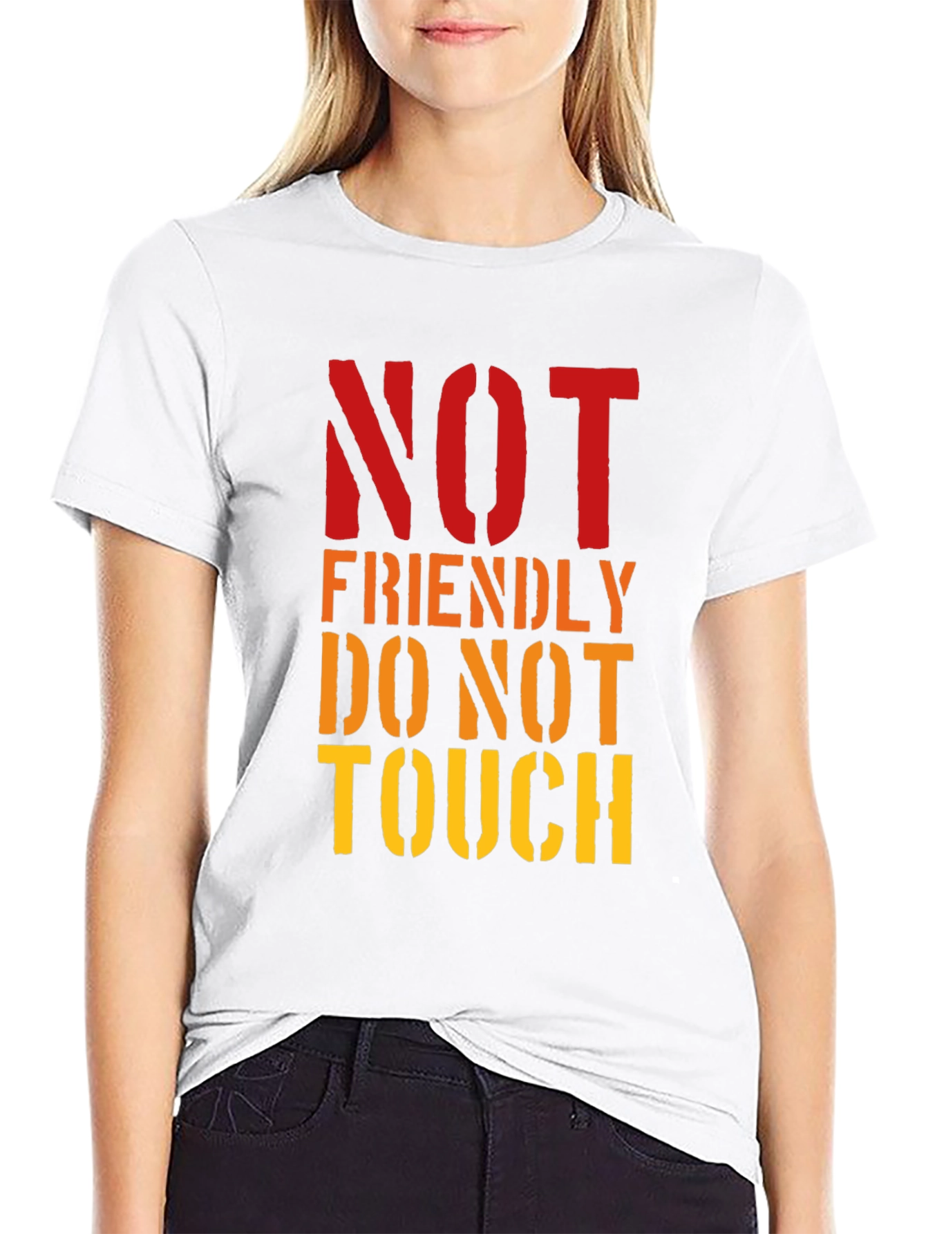 Not Friendly Do Not Touch Graphic Tee