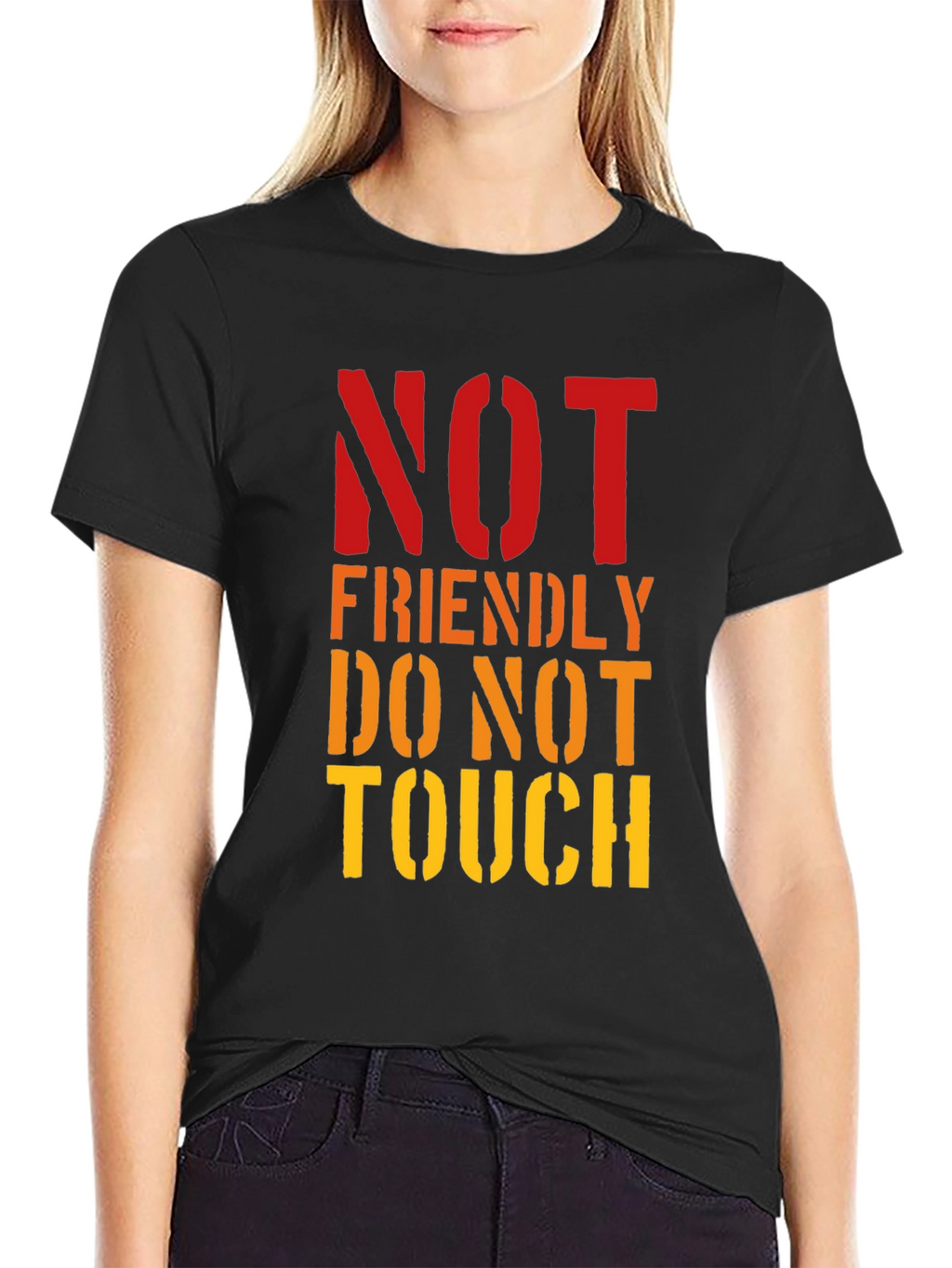 Not Friendly Do Not Touch Graphic Tee