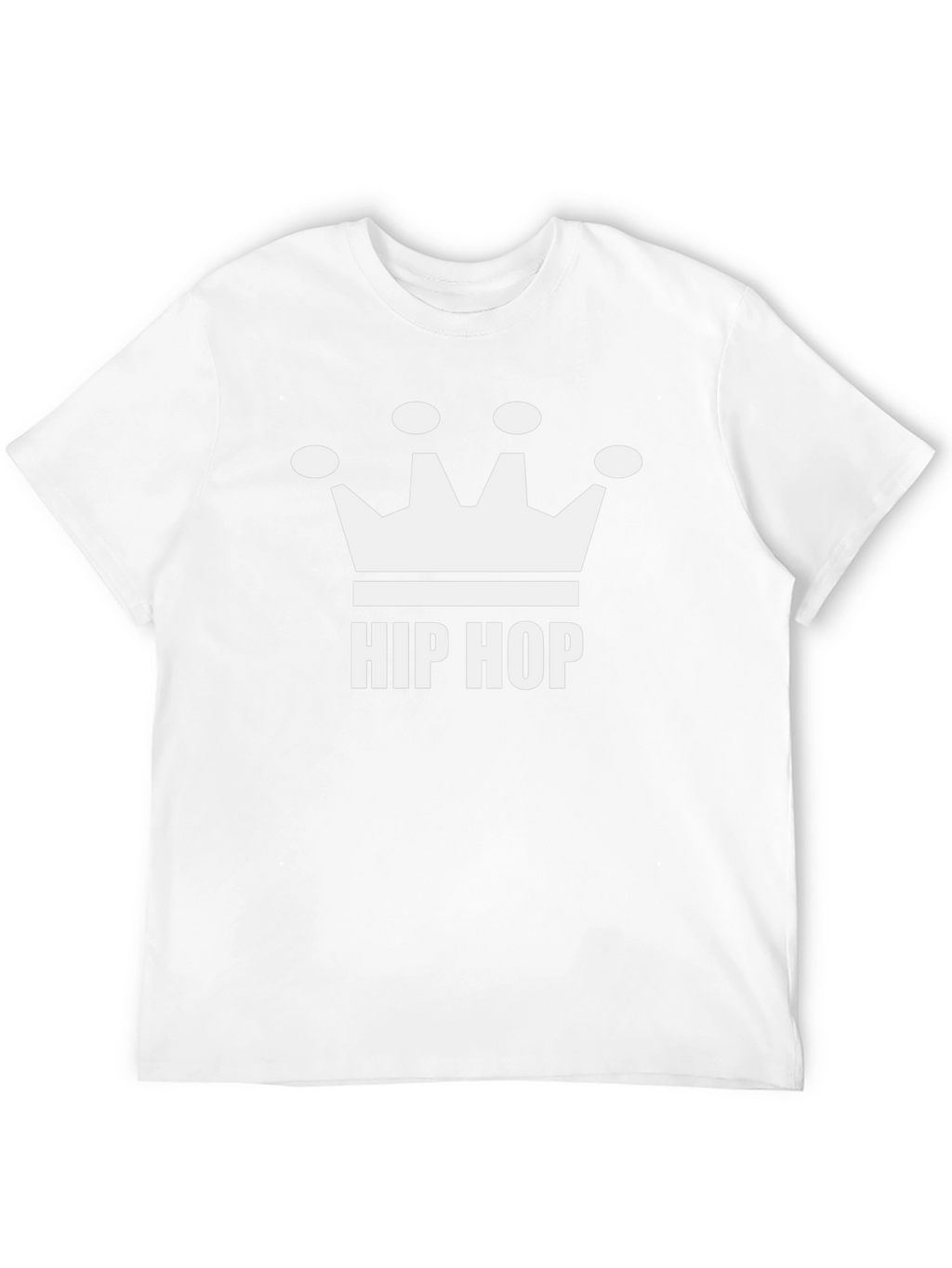 Hip Hop Crown Graphic Tee - Black