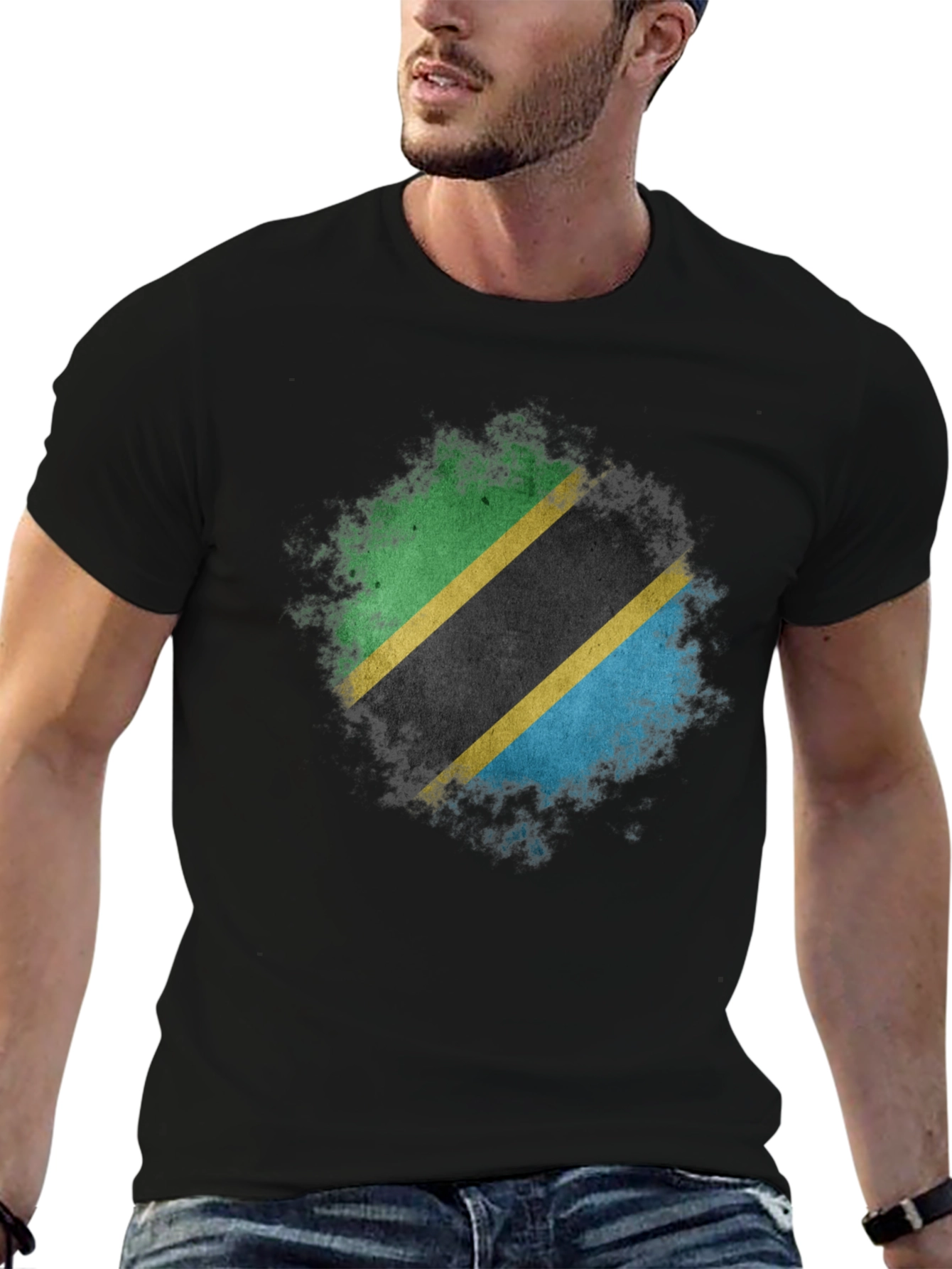 Tanzania Flag T-Shirt - Distressed Design